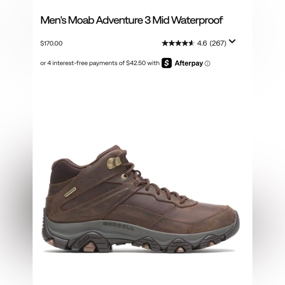 Merrell Men’s Moab Waterproof Boot